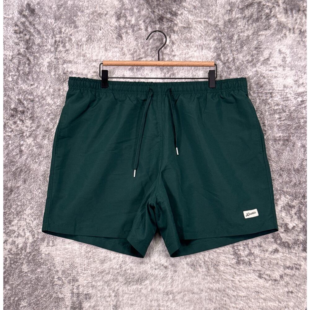 Bather Swim Trunks XXL Mens Solid Green Shorts